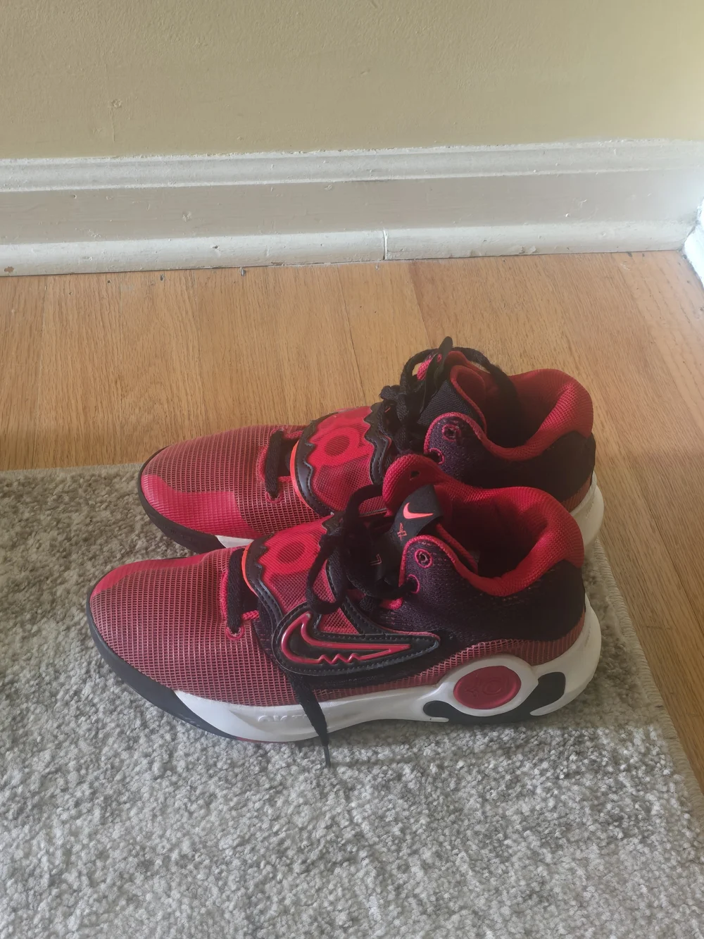 Nike Kevin Durant Kids' Red Athletic Sneakers